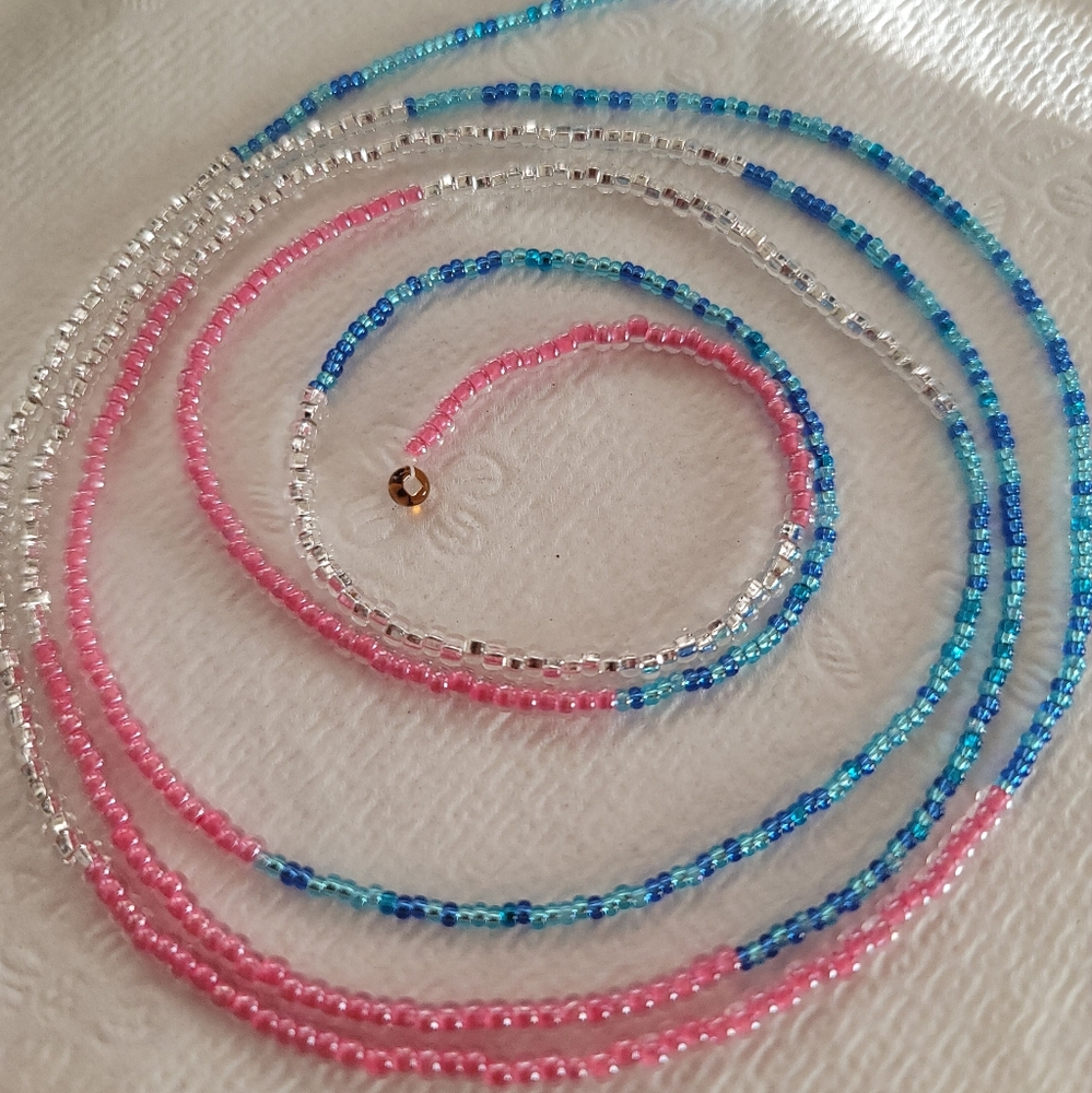 'Merica hand made waist beads 50"